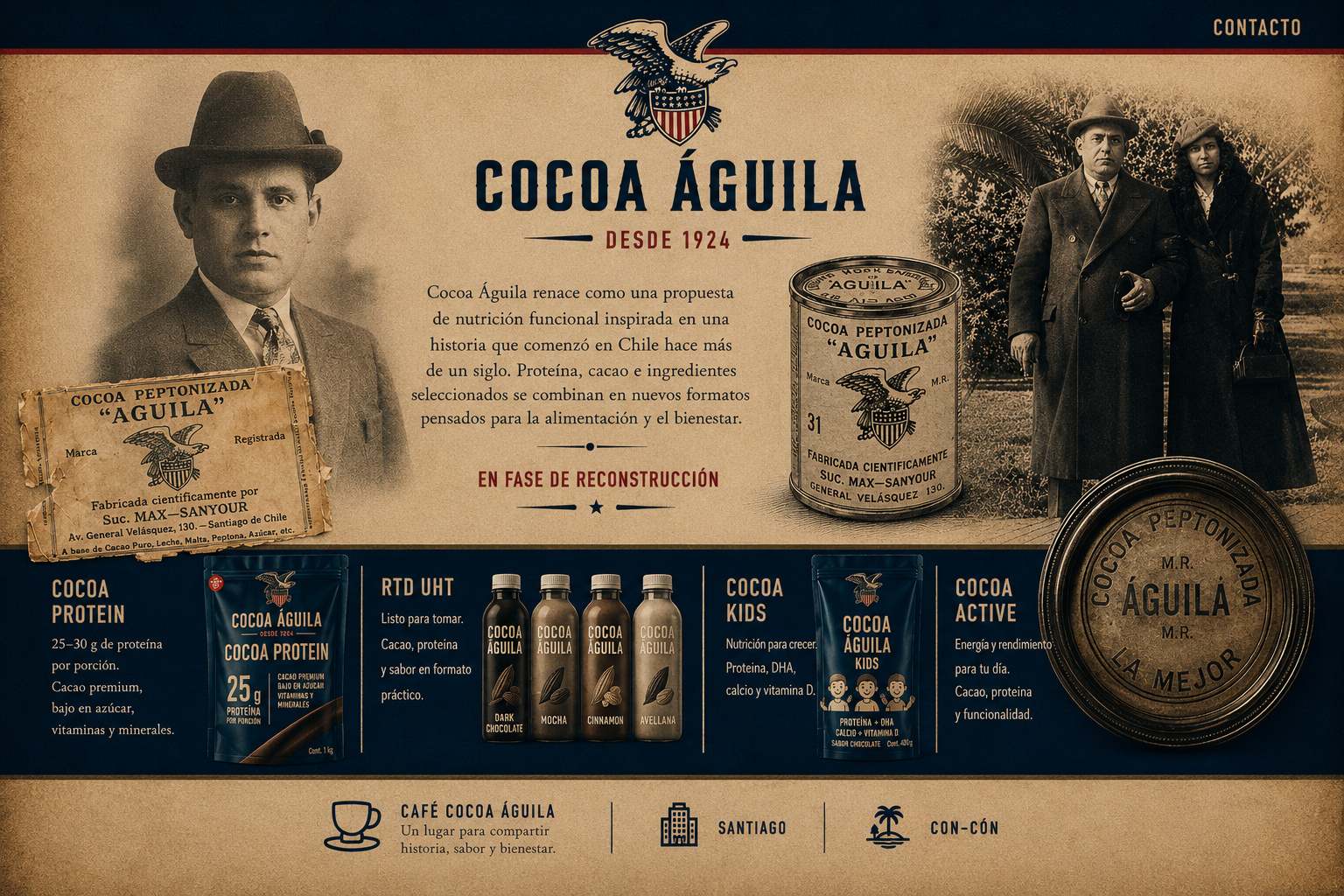 Cocoa Águila — Desde 1924